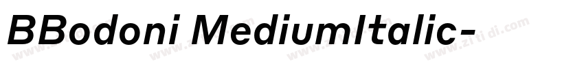 BBodoni MediumItalic字体转换
